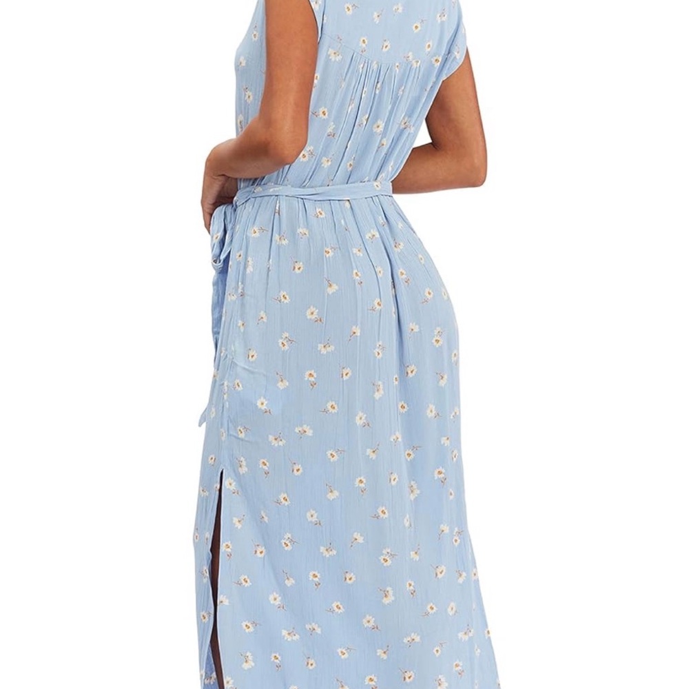 Billabong Light Blue Floral Maxi Dress - Picture 2 of 3